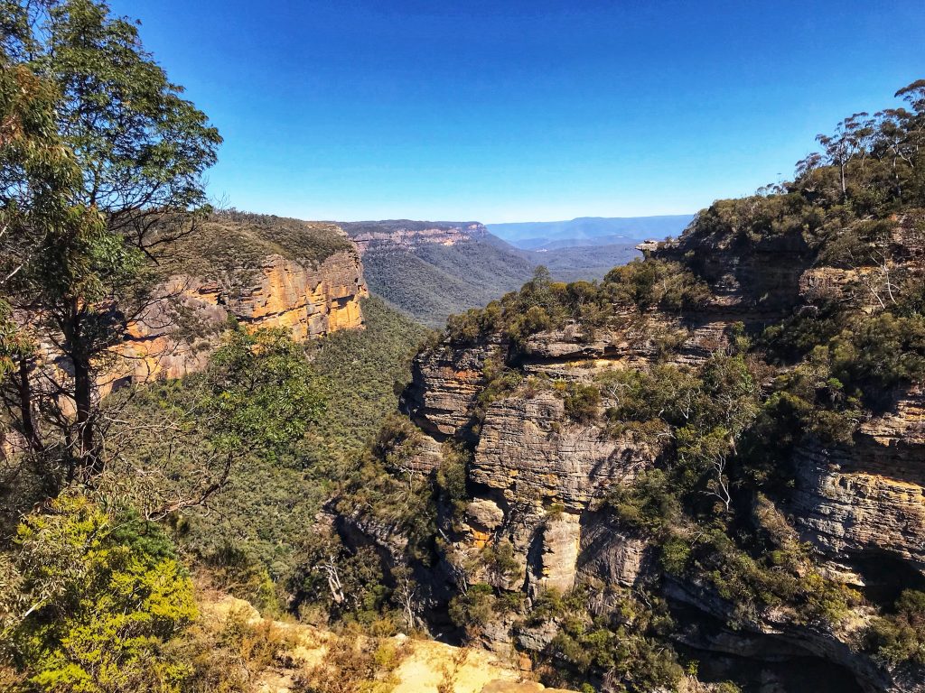 Bushwalk to Therabulat and Norths Lookouts, Katoomba